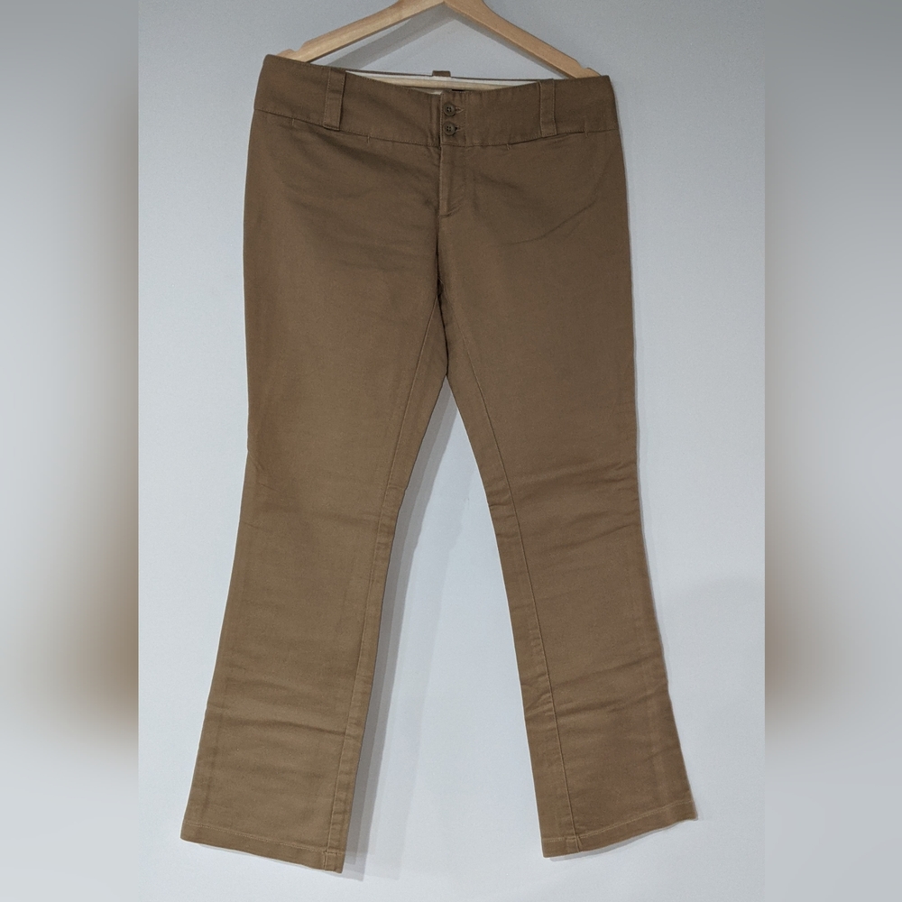 GAP WOMEN'S WIDE LEG TAN ULTRA LOW RISE PANT- SIZE 10